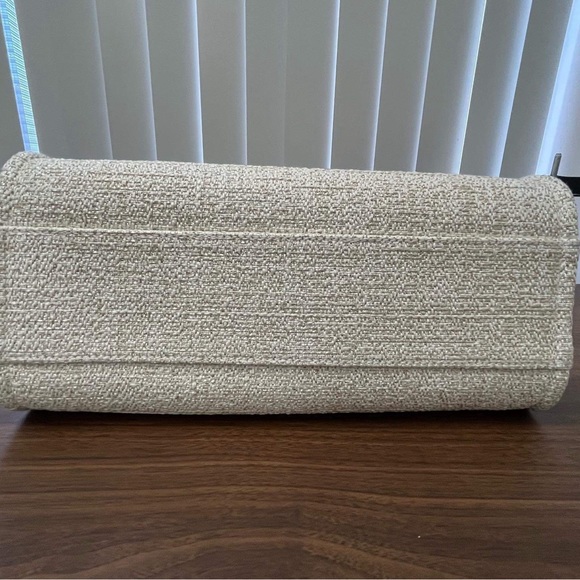 CHANEL DEAUVILLE TOTE RAFFIA WITH GLITTER AUTHENTIC ❗️ - Picture 10 of 16